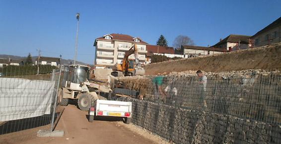 Mur en gabions
