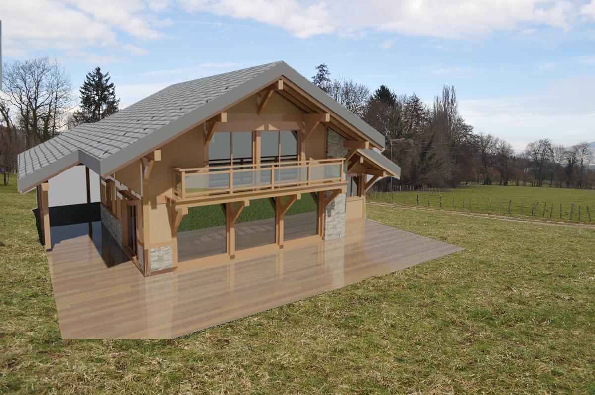 ossature bois Pers-jussy