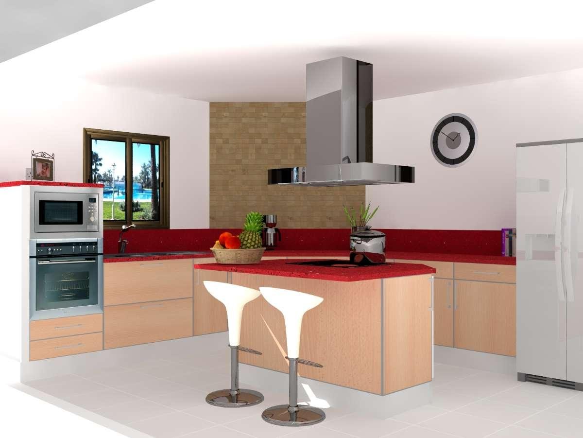 Etude cuisine sur logiciel 3d