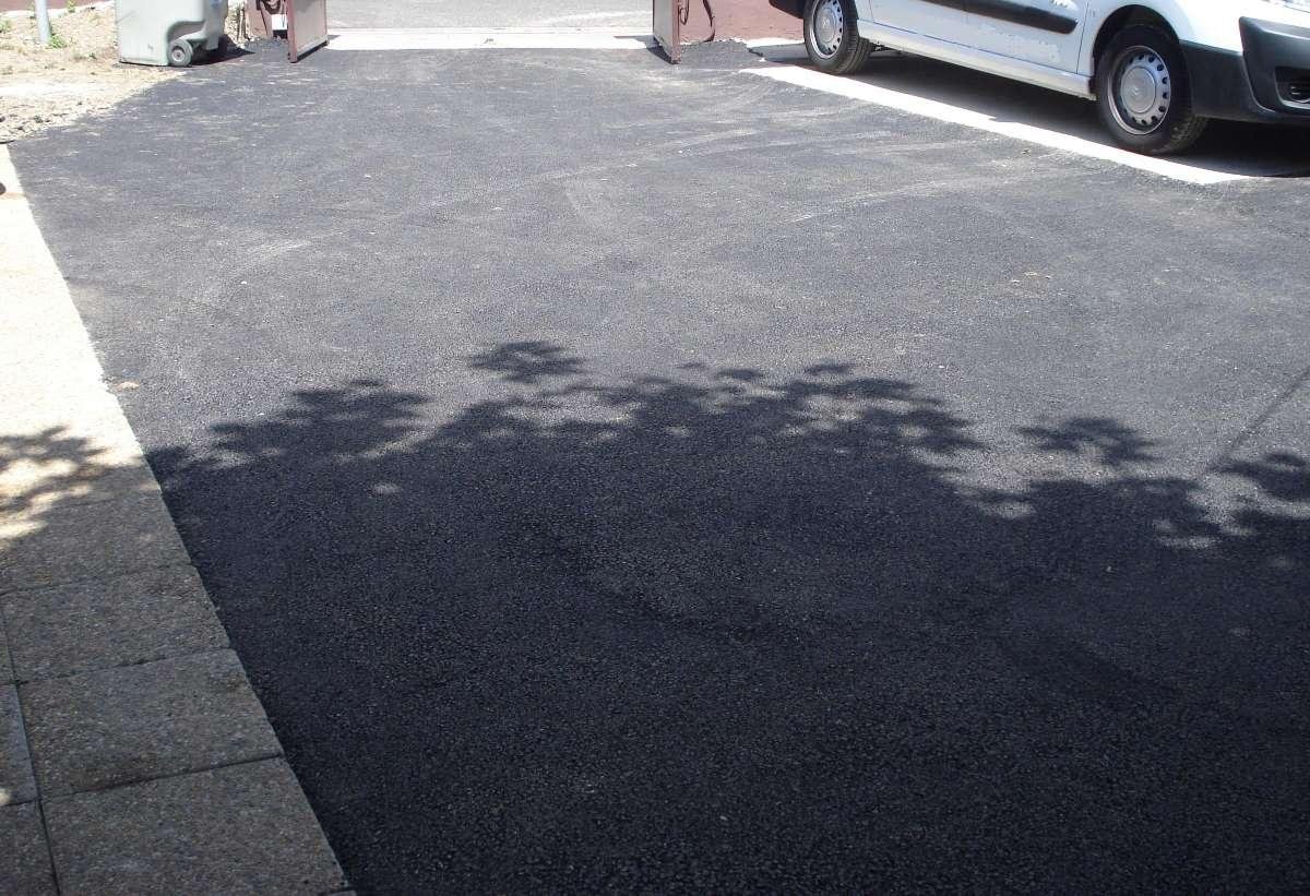 Réalisation d'un enrobé avec Eric Fligny dans la Seine-Saint-Denis