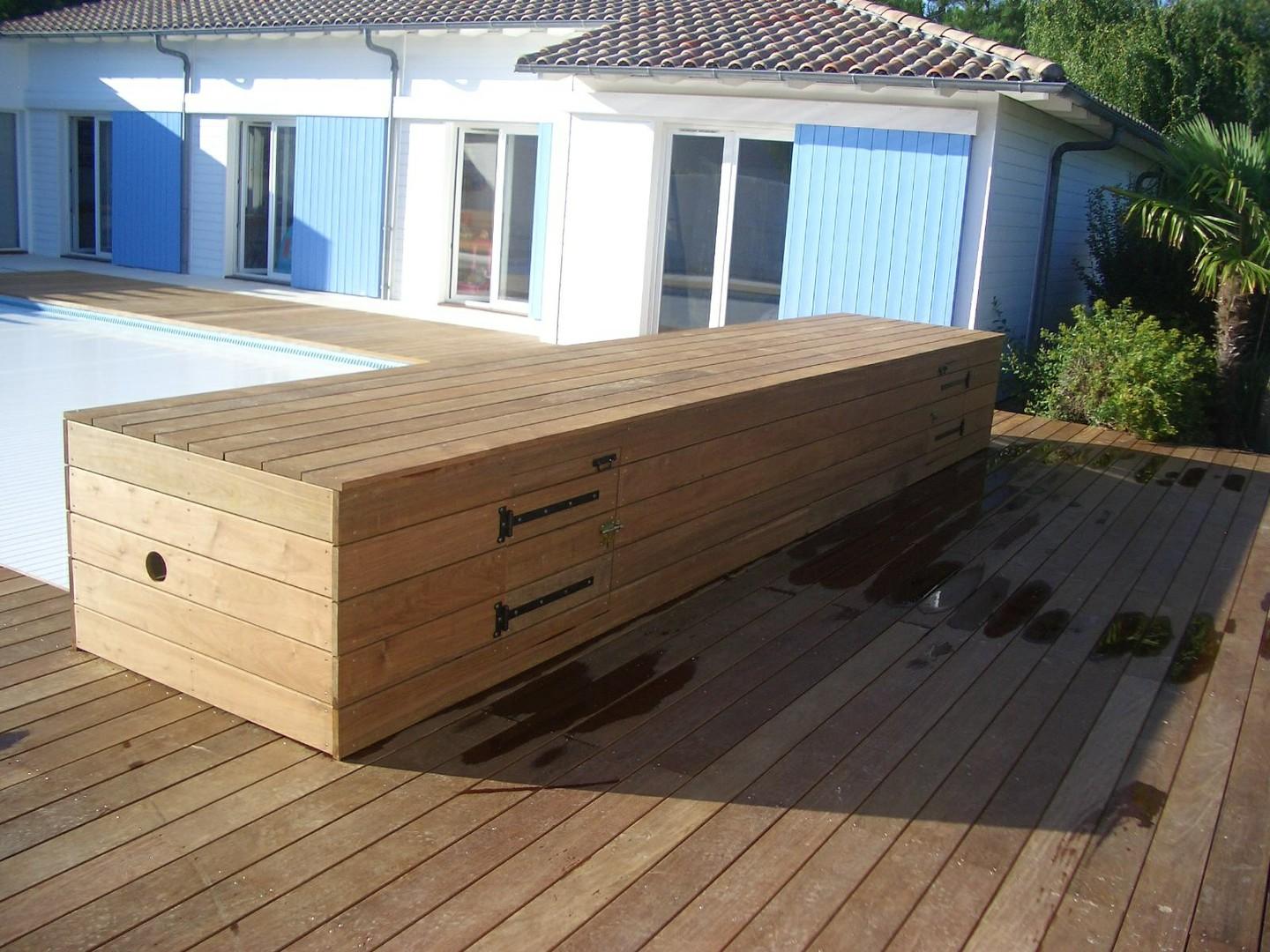 Coffrage volet Roulant automatique piscine Gujan Mestras