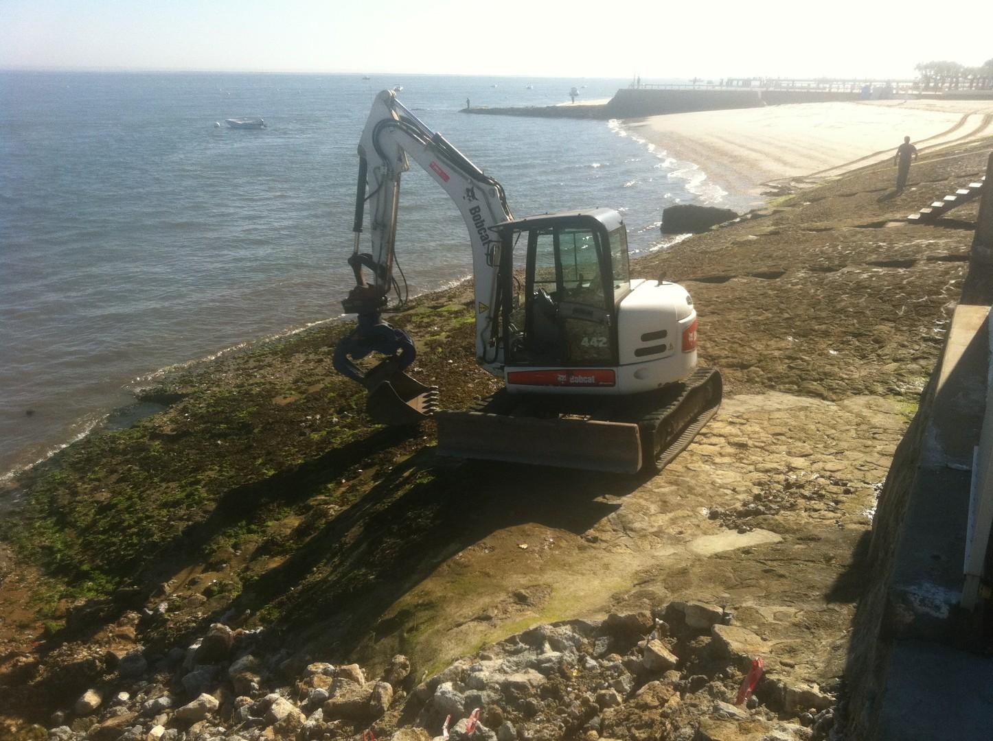 Enrochement le  Pyla sur mer