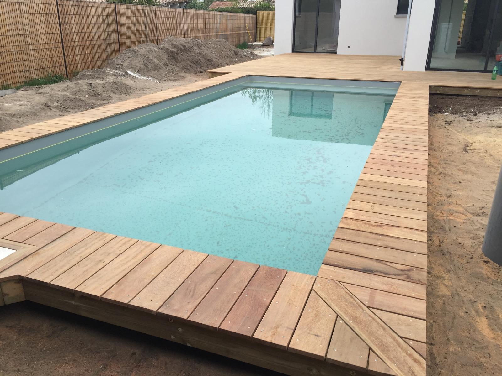 Terrasse bois piscine
