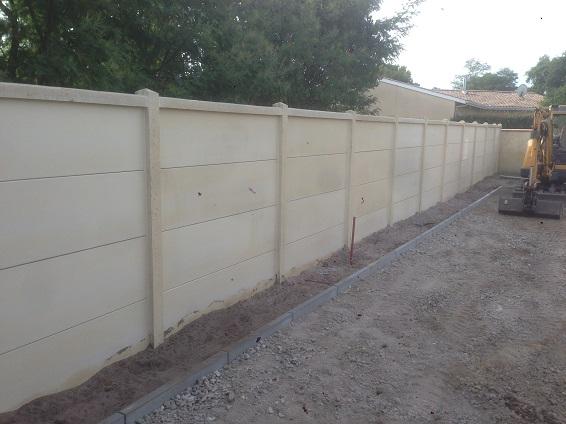 Fourniture et pose de plaque béton