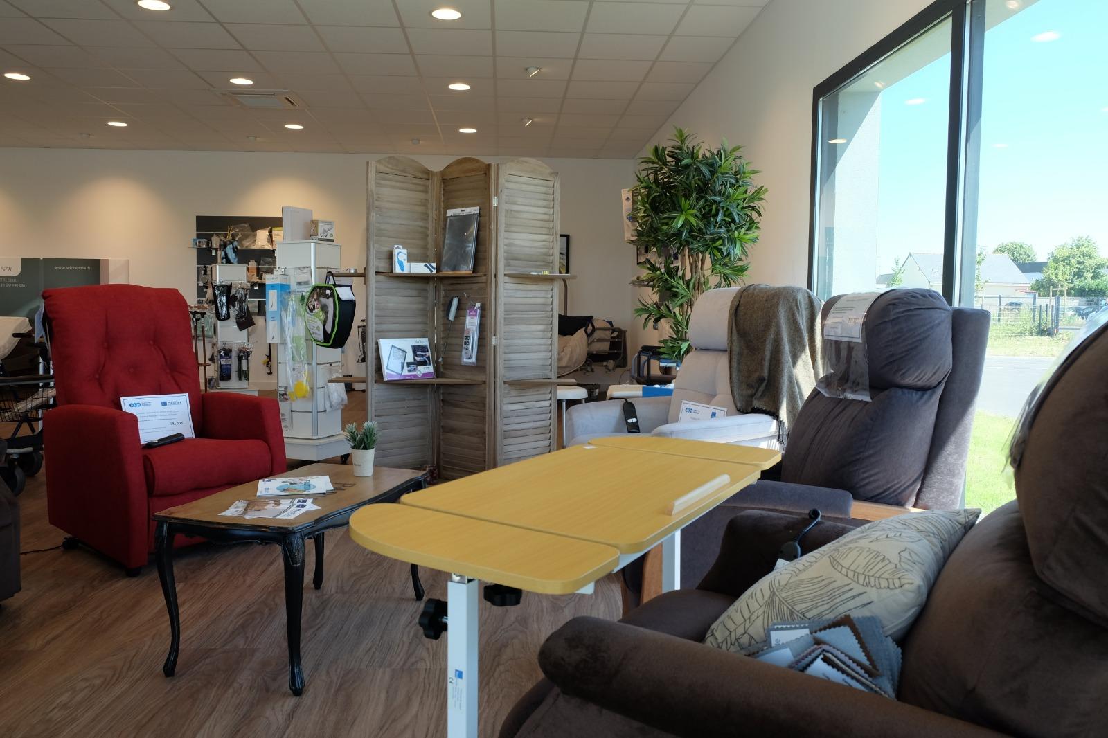 Showroom vue sur les fauteuils