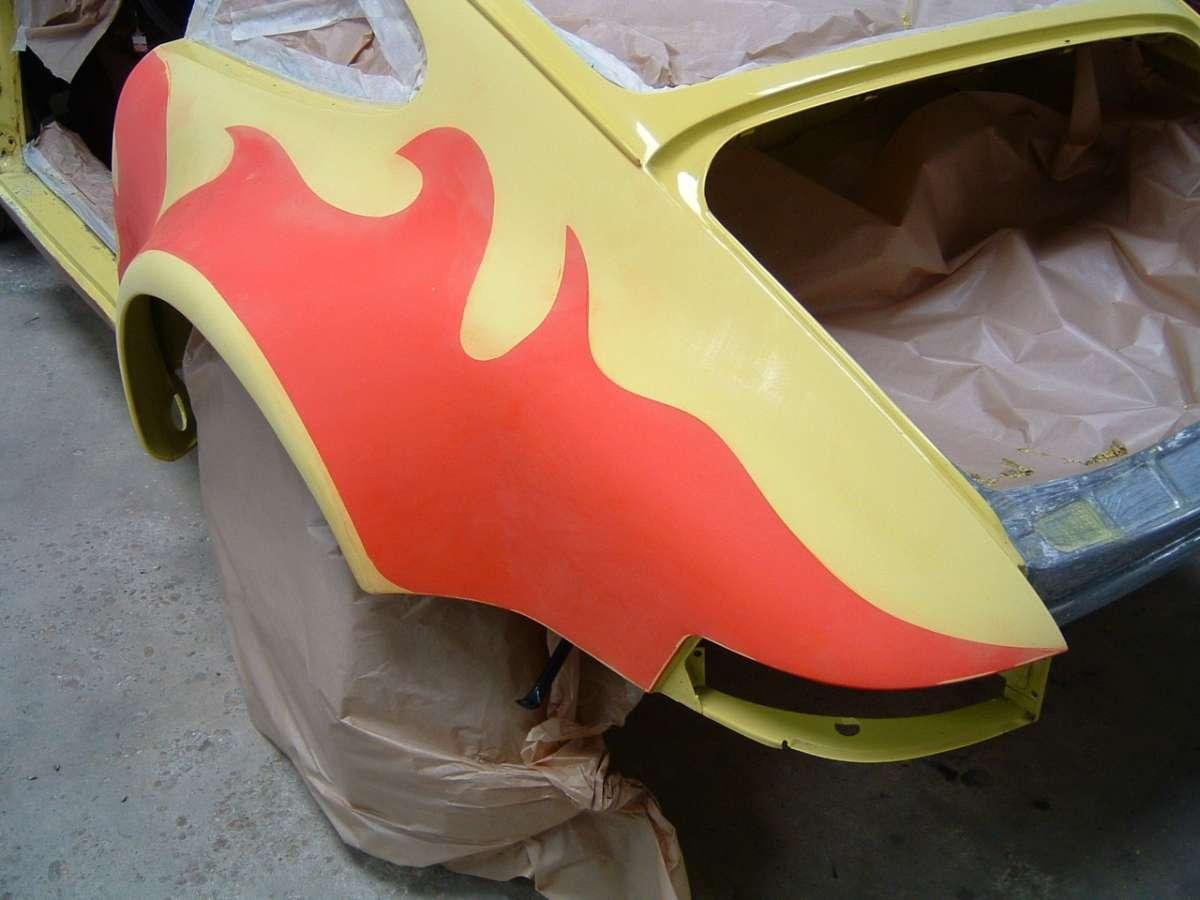 21-Porsche 2.8L RSR Peinture complète-Carrosserie Martin Damery