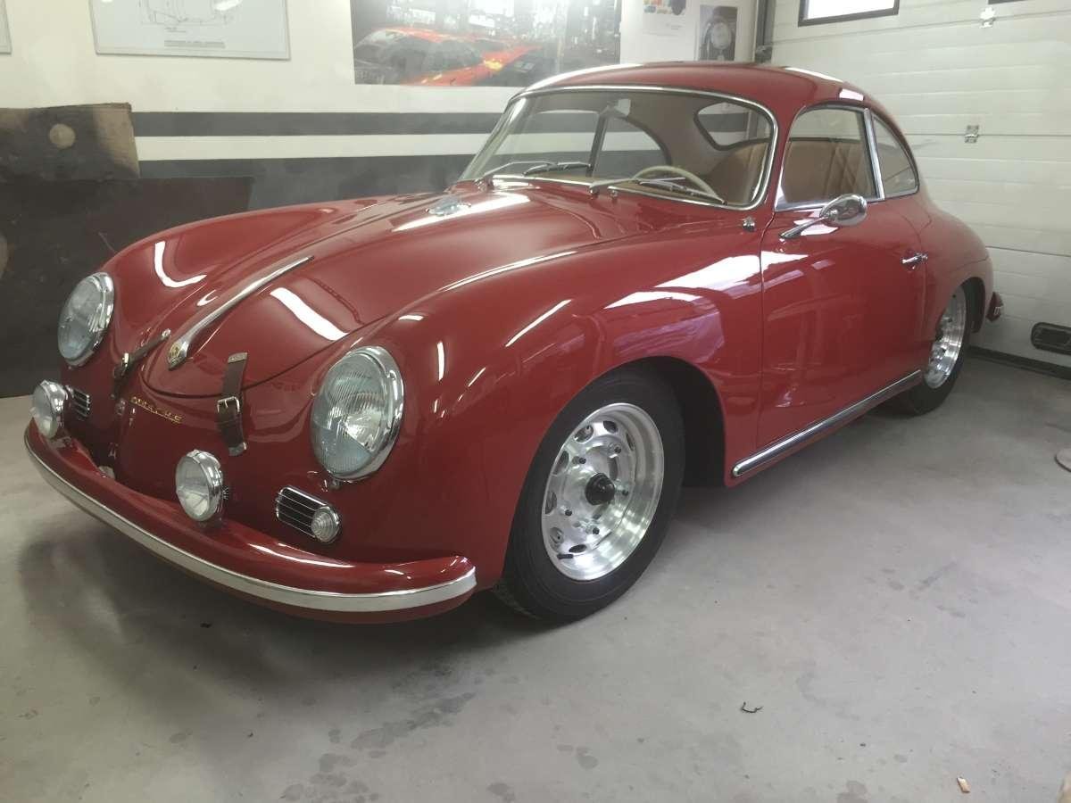 17-Porsche 356 rouge remontée-Carrosserie Martin