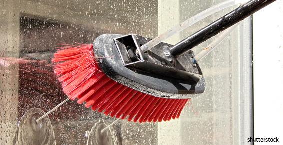 Nettoyage de vitrerie