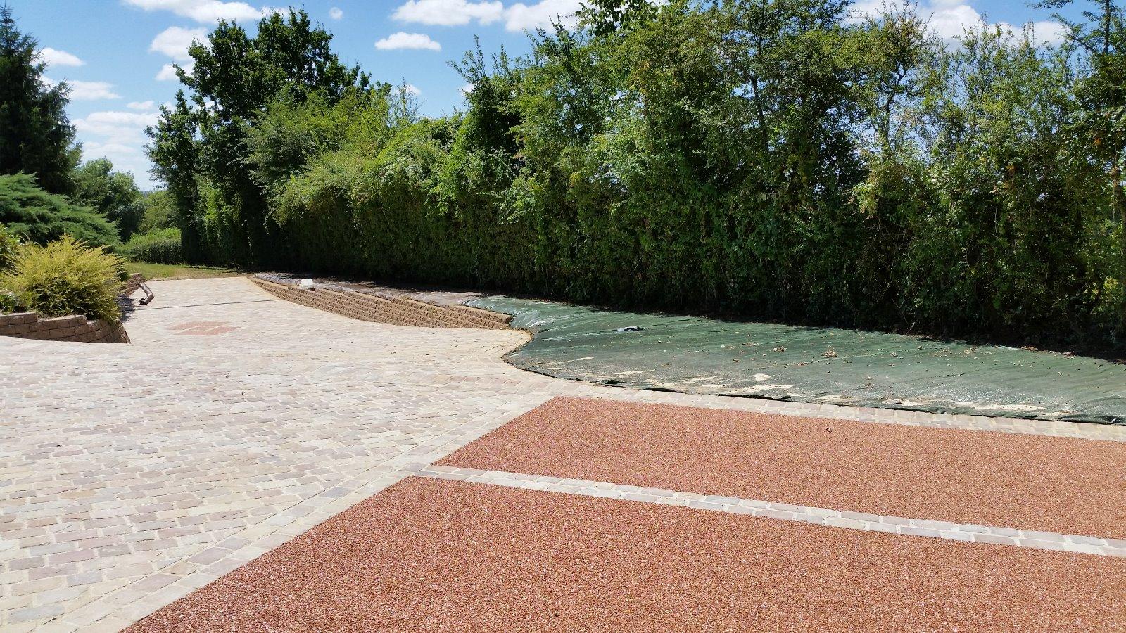 Pose de pavés et enrobé pour un particulier d'Aigurande