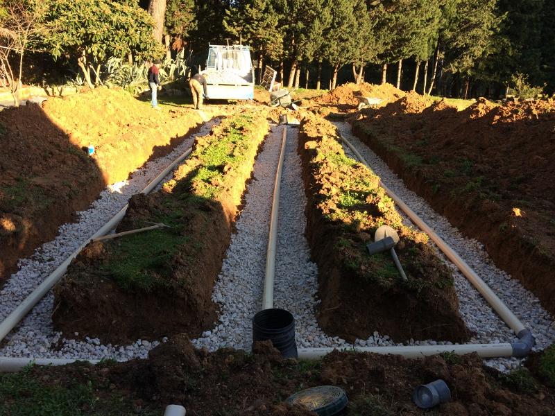 CUGES ASSAINISSEMENT à Cuges les Pins - Mise en place d'un épandage