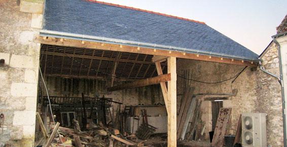 Toiture grange terminée