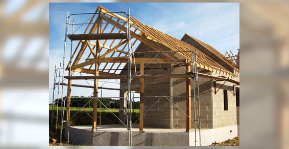 Charpente sur pavillon