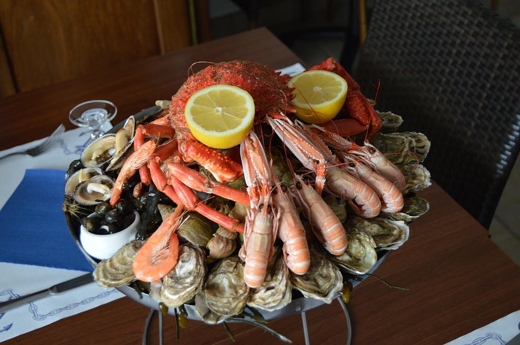 Nos plats, restaurant de fruits de mer, seafood à Cancale