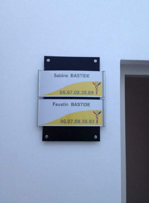 Plaques de Faustin et Sabine Bastide