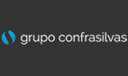 O logotipo do grupo contrasilvas está em um fundo preto.