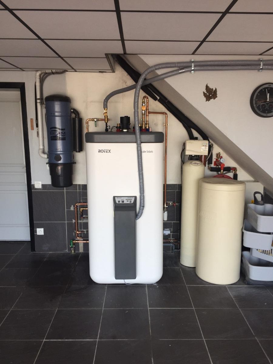 Pose d'un système solaire ROTEX à Rustenhart