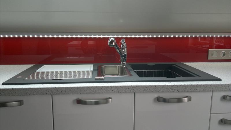 Plan de travail en granit blanc