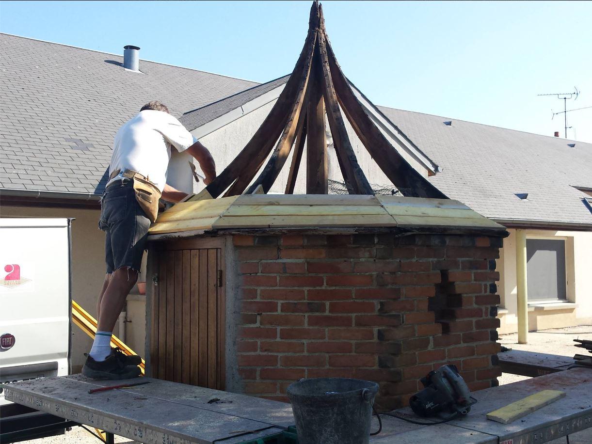 Travaux sur toiture avec l'entreprise Vossion dans le Loiret