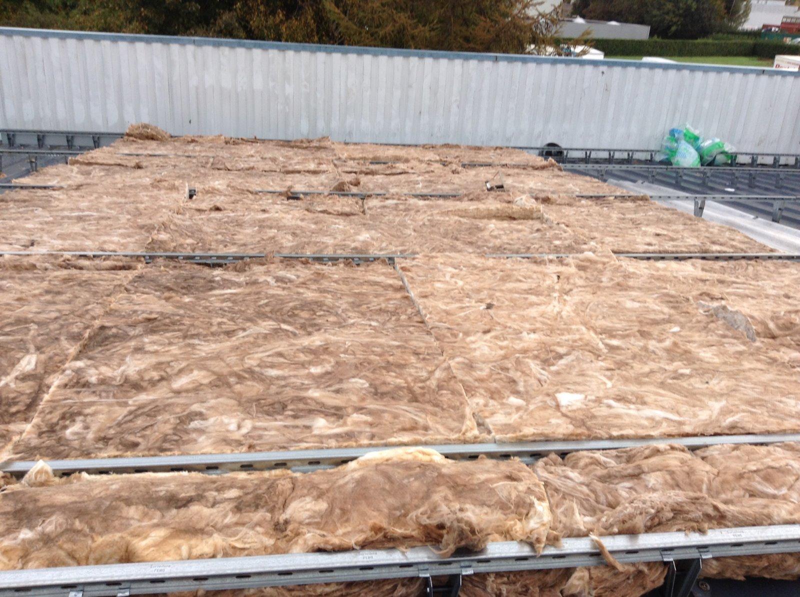 Chantier en cours d'isolation