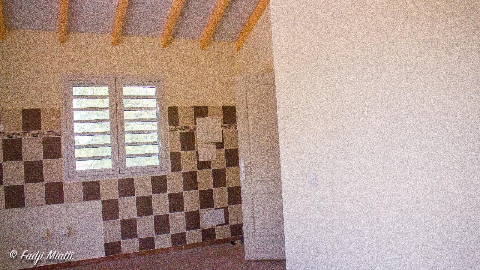 Intérieur : carrelage sol et murs, peinture et finitions, charpente et