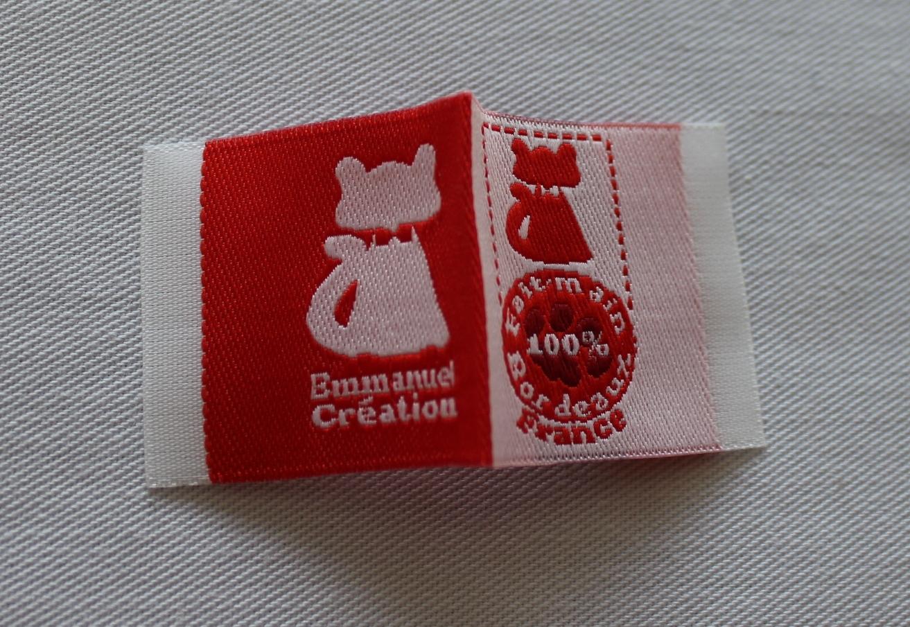 Étiquette intérieure par Étiquette satin imprimée