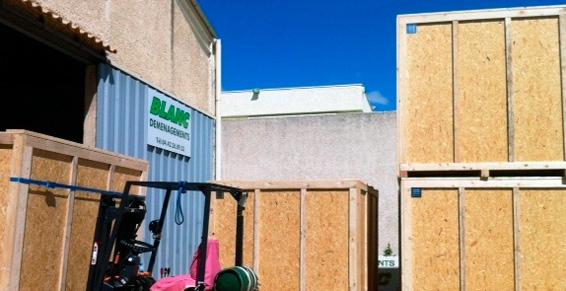 Blanc - Containers Garde-meubles neufs de 8m3 et de 12m3