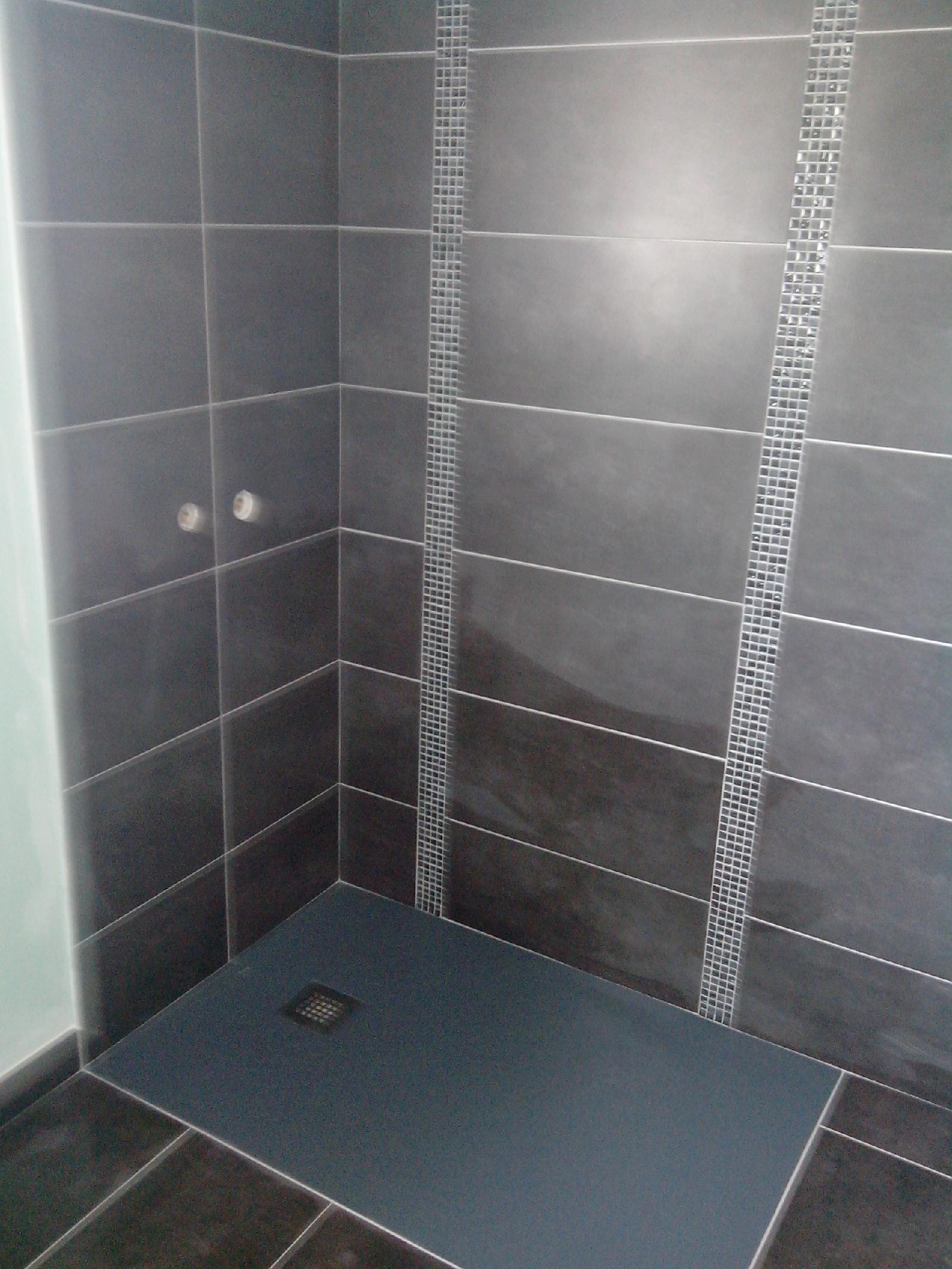 Douche italienne avec bac résine