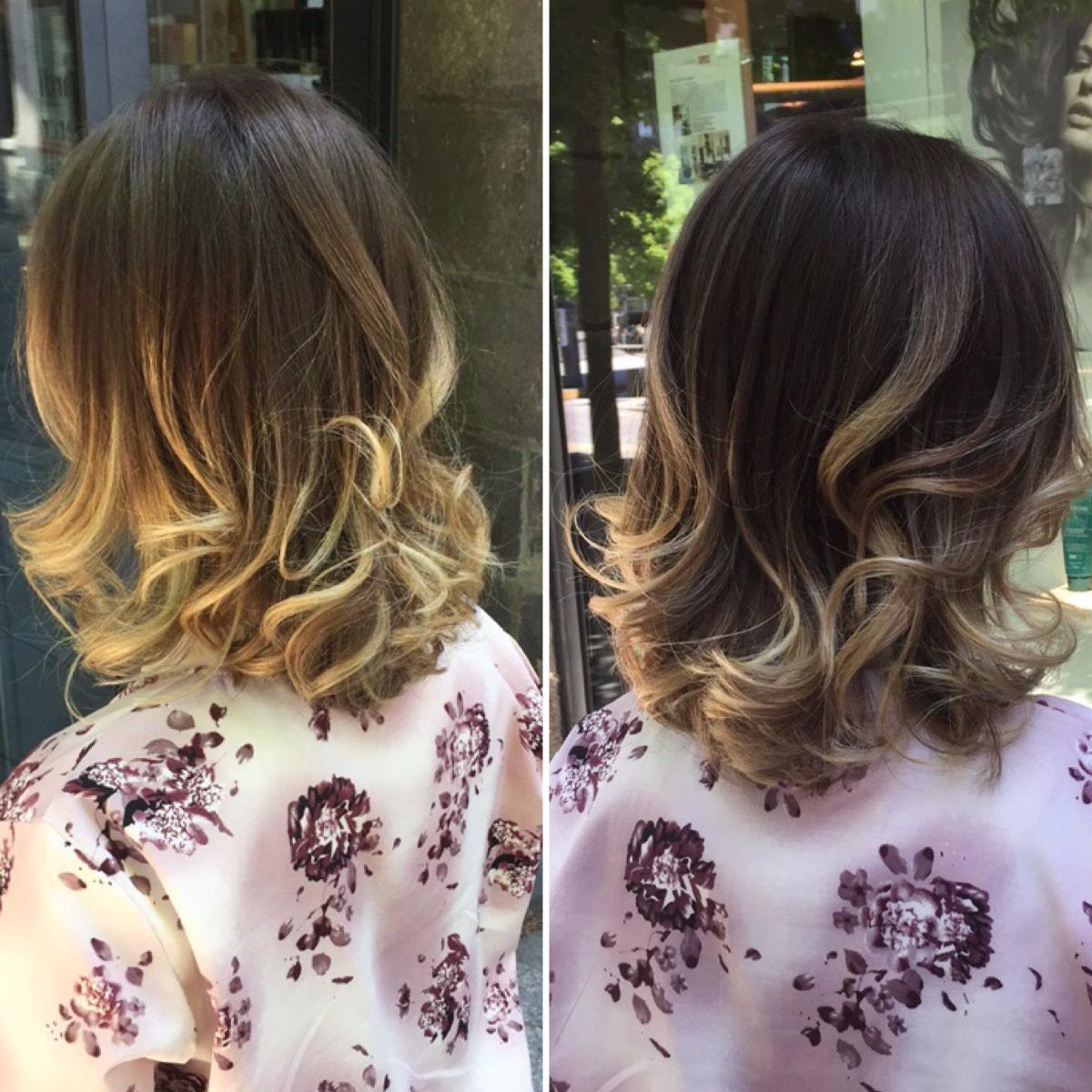 Vue sur coupe de cheveux