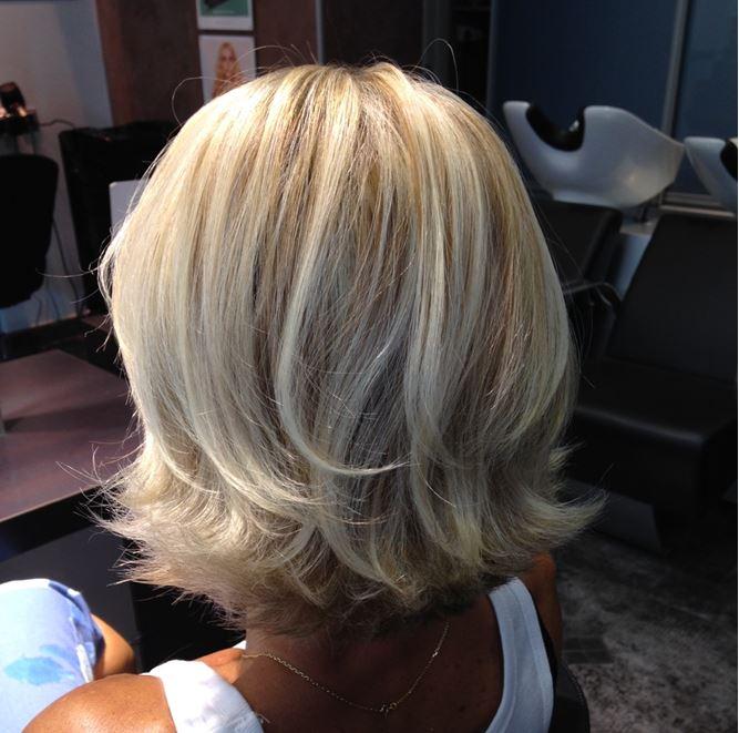 Coupe de coiffure faite au salon 