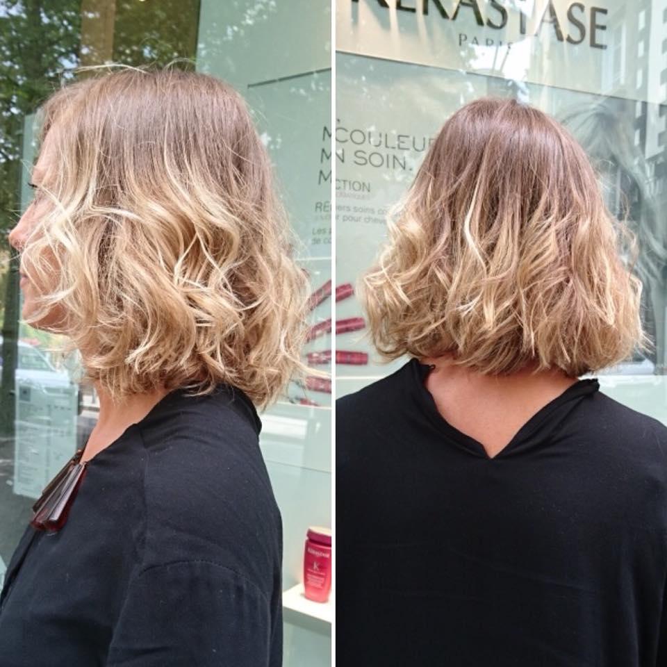 Coupe réalisée au salon 