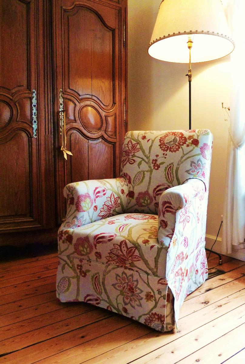 Réfection en traditionnelle d'un fauteuil anglais
