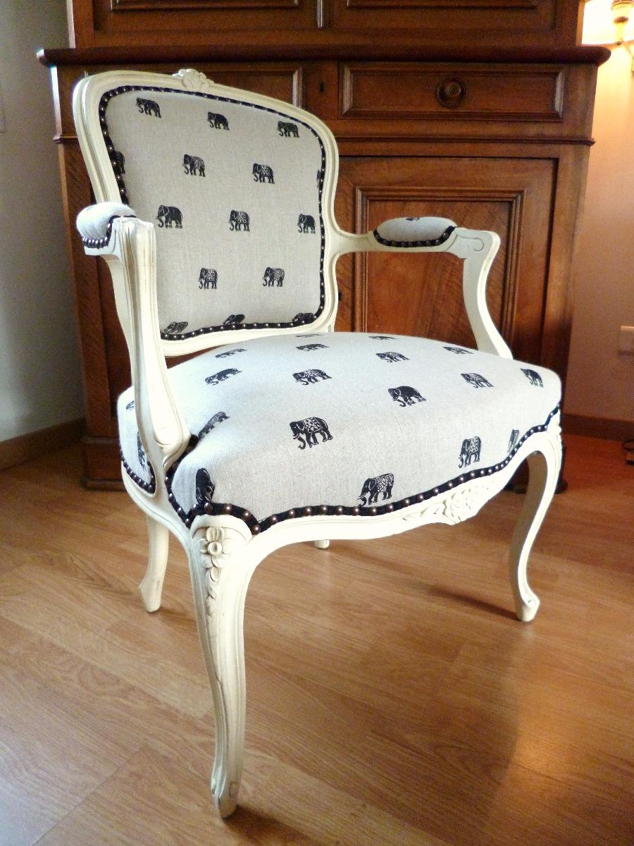 Fauteuil cabriolet de style Louis XV