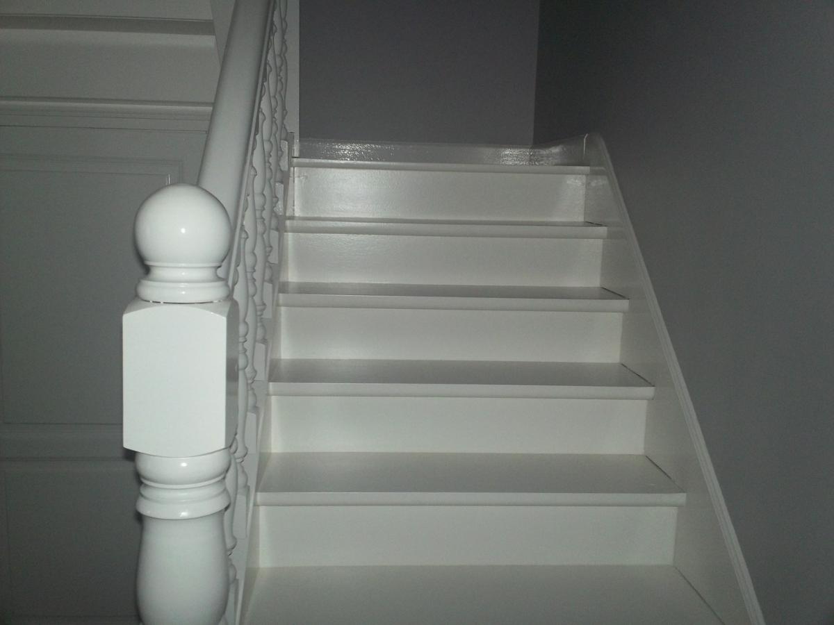 Rénovation : après - Peinture des escaliers
