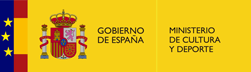 The logo for the gobierno de espana and ministerio de cultura y deporte