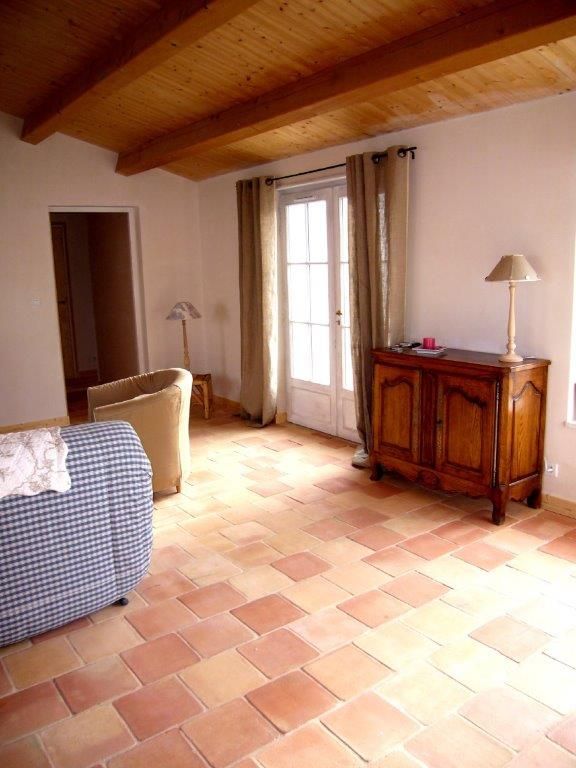 Terre cuite 25x25 Fait main dans un salon