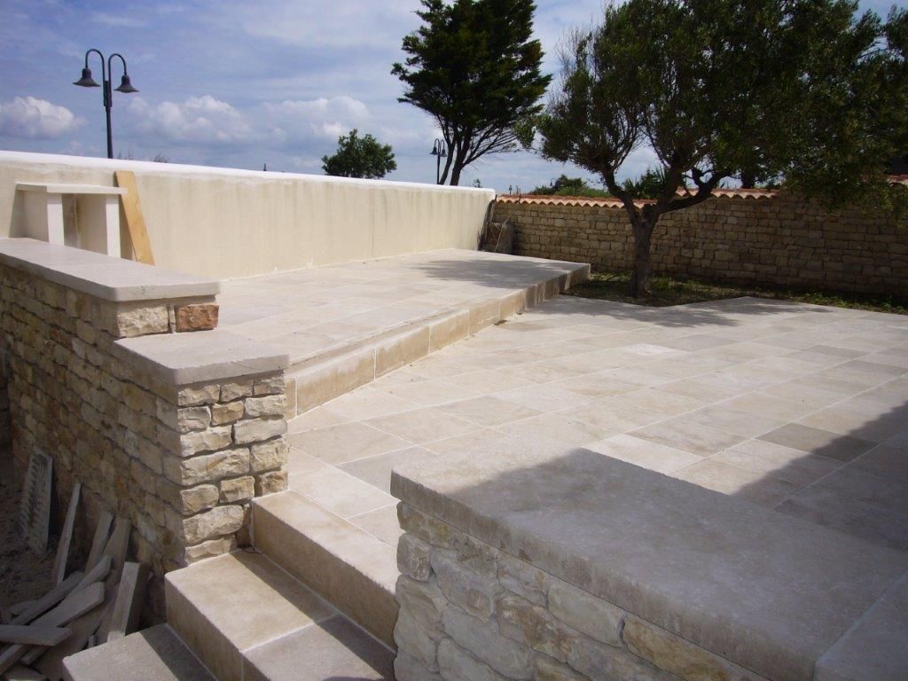 Menorca 40x40x2 pour extérieur de jardin