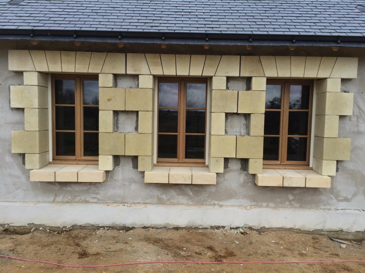 Pose de fenêtre en bois