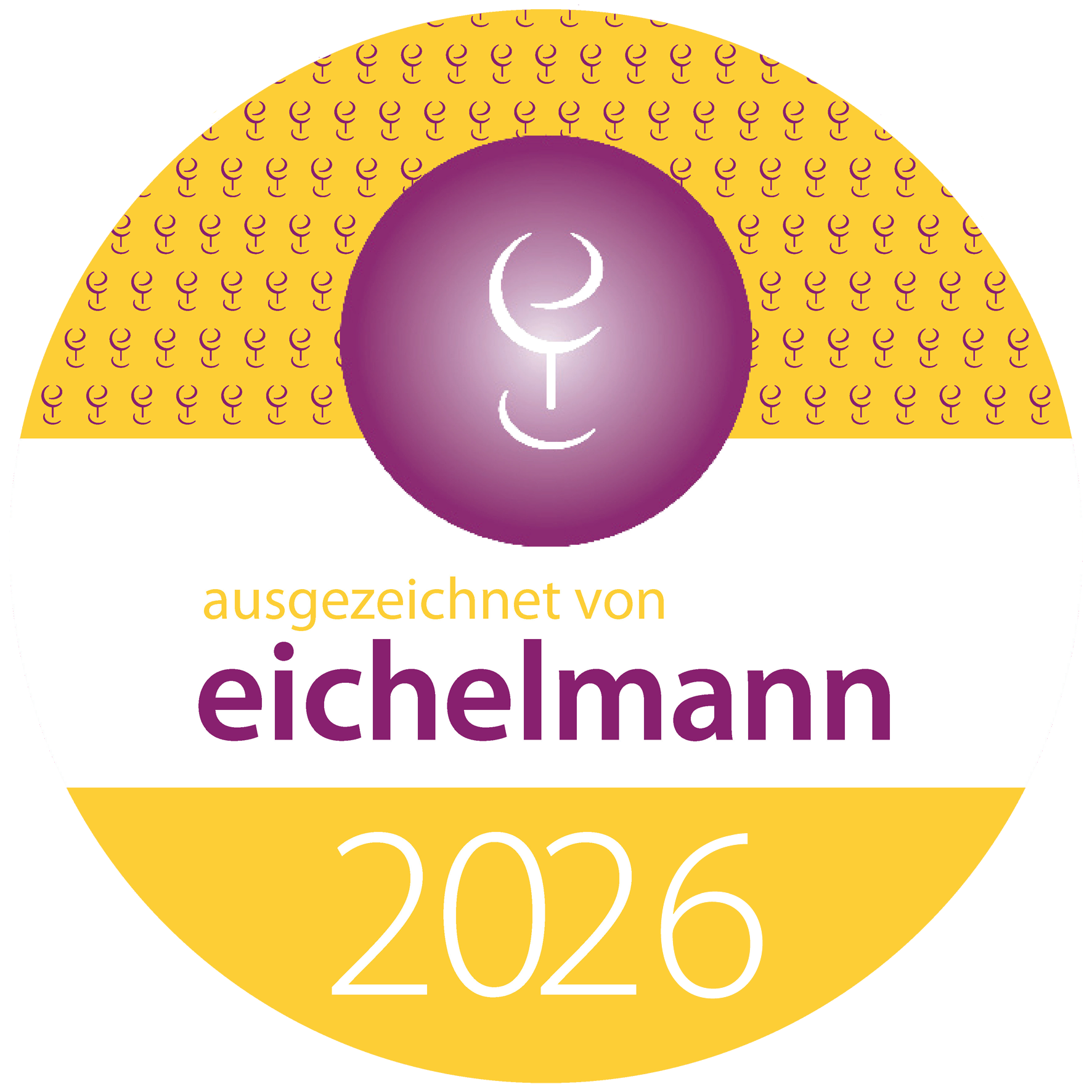 A sticker that says ' ausgezeichnet von eichelmann 2024 ' on it