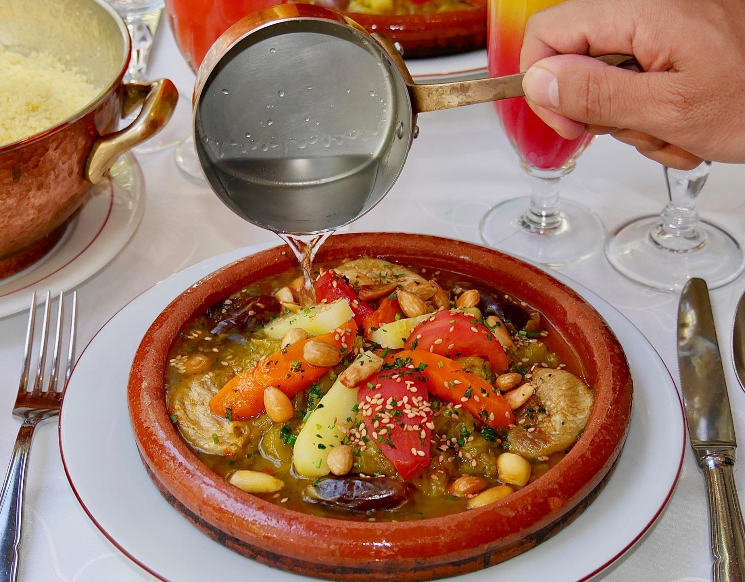 Notre Tagine Dolma flambé à l'alcool de figue