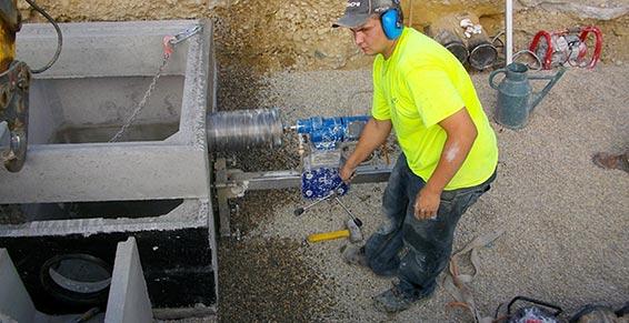 Carottage de béton, croquage, découpe béton, démolition, sciage au sol