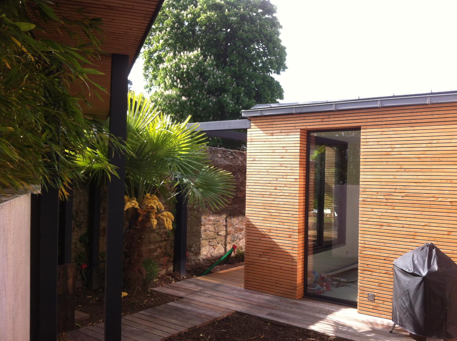 Bardage clair voie douglas