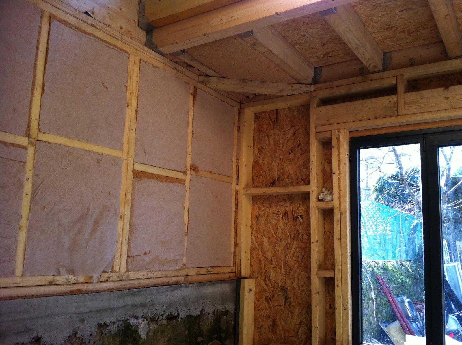 Ossature bois isolé fibre de bois