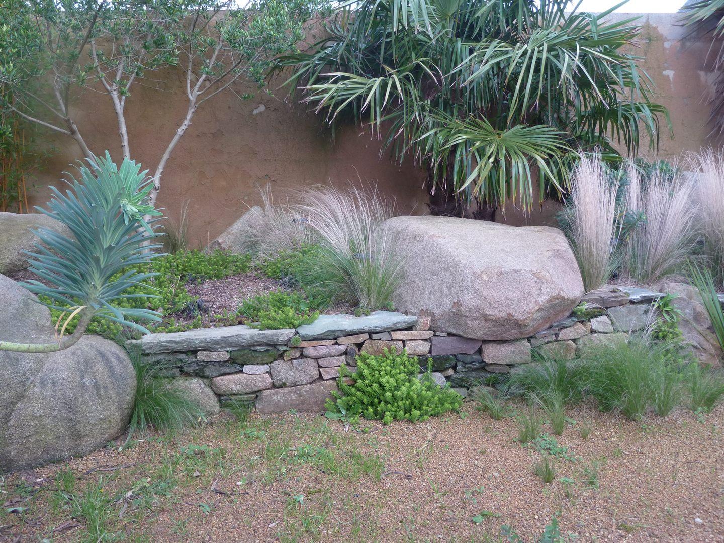 aménagement extérieur pierres sèches maçonnerie paysagère D.Le Pennec