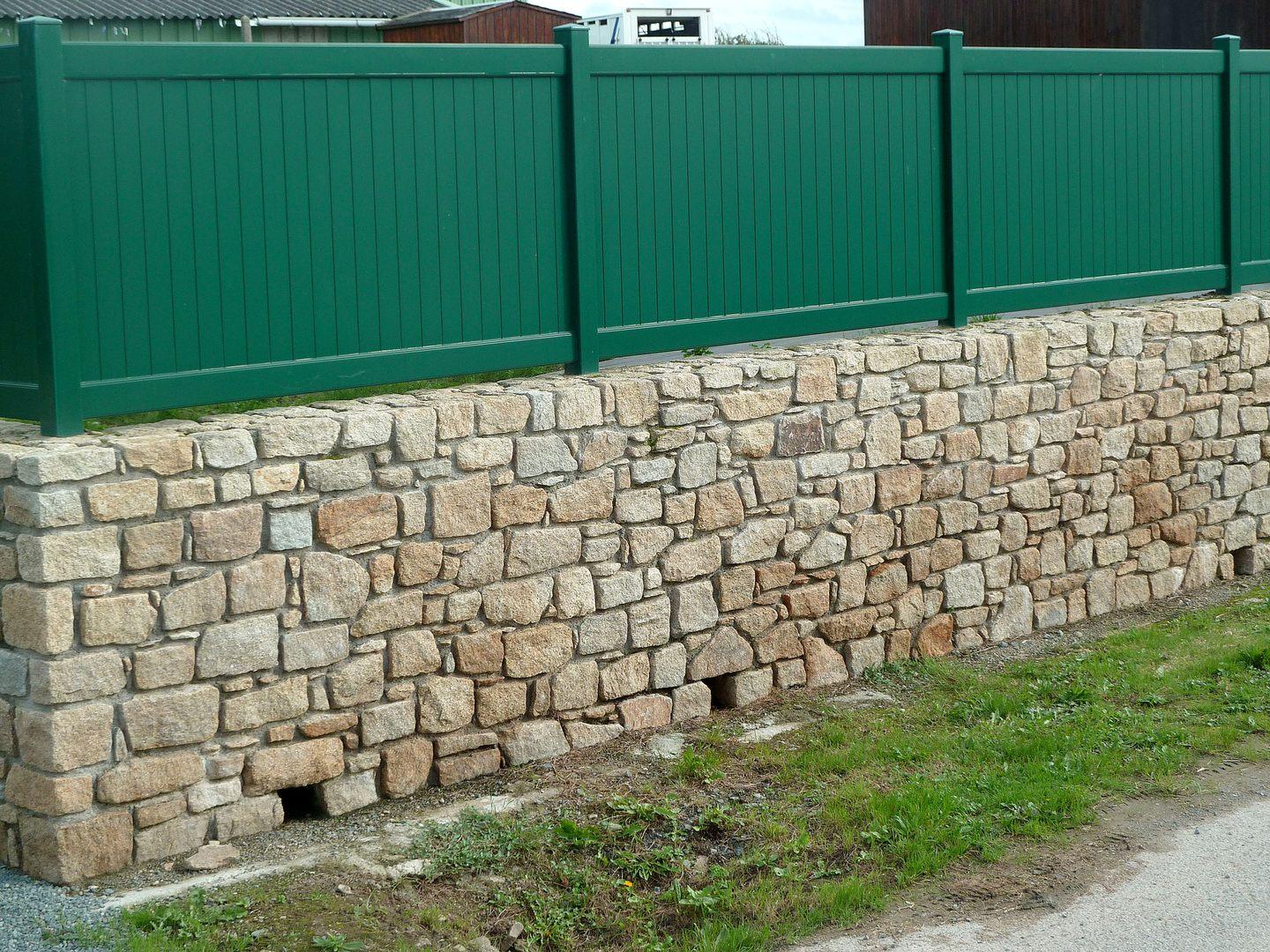 muret pierres neuves maçonnerie paimpol D.Le Pennec