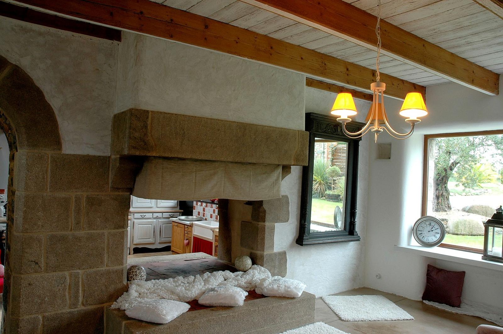 enduit intérieur chaux sable graissé D.Le Pennec maçonnerie Paimpol