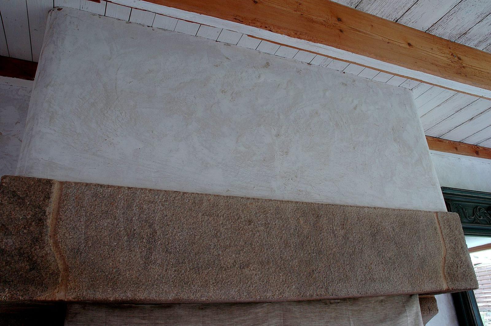 hotte cheminée enduit chaux sable graissé-maçonnerie Le Pennec Paimpol