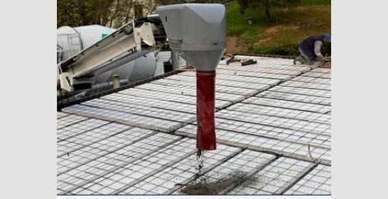 Goulotte - manche à béton