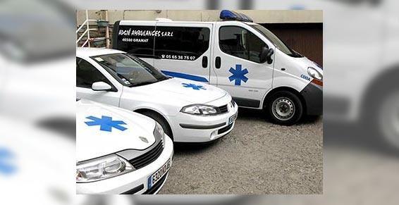 Adgié Ambulances - Taxis - GRAMAT - Véhicules de service