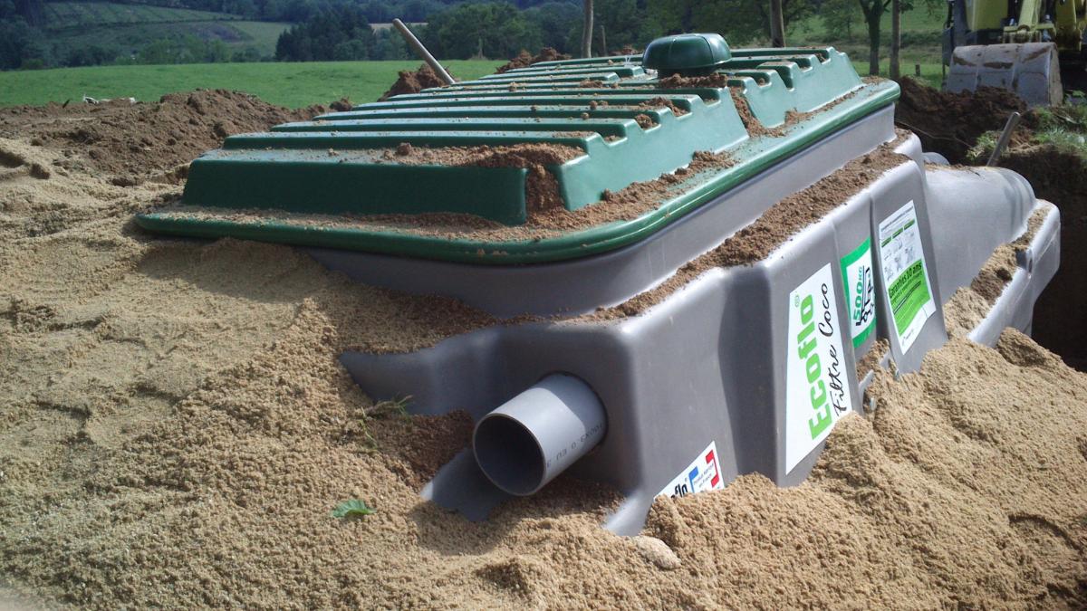 Installation filtre compact à coco à Orléat avec Crocombette et fils