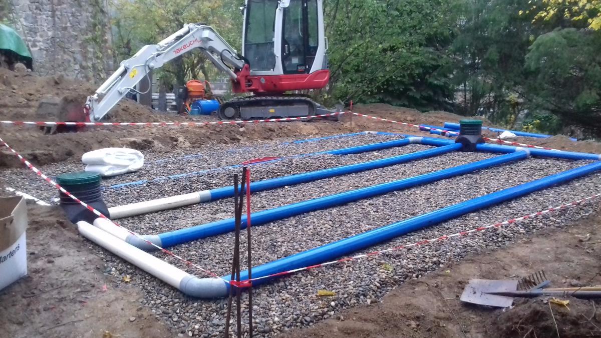 filtre à sable non drainé 30 m2 à Peschadoires